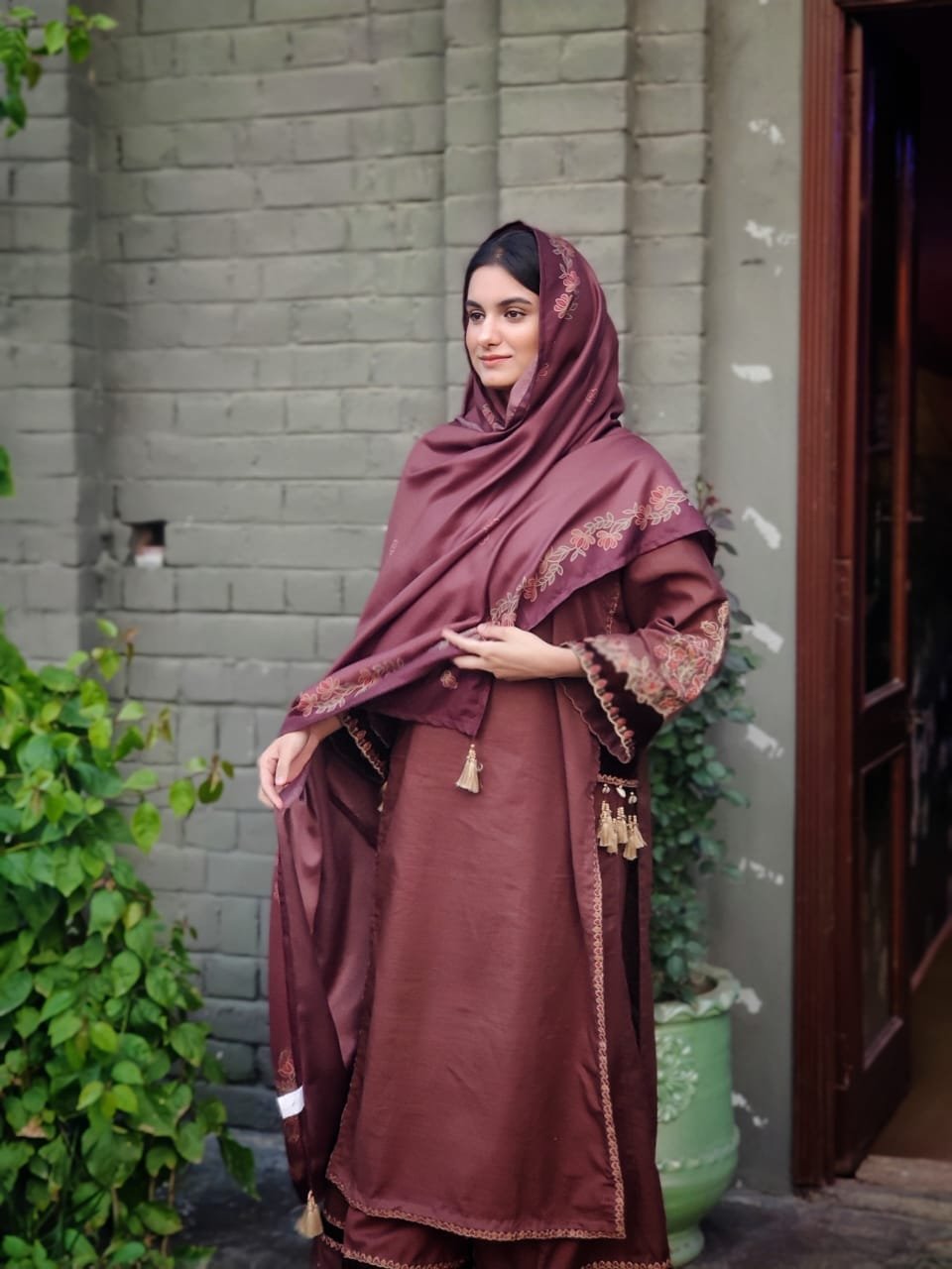 Harmain Fatima in a tonal fashion look